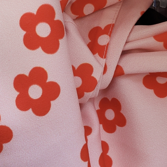 Vintage Red Daisy Mini Skirt 70's Inspired - Picture 8 of 10